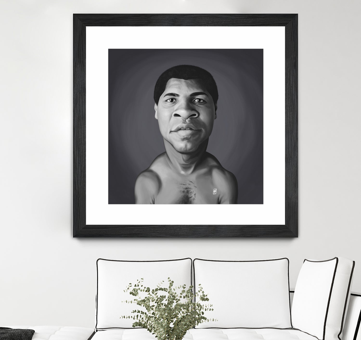 Muhammad Ali by Rob Snow on GIANT ART - gray digital painting