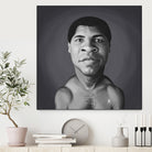 Muhammad Ali by Rob Snow on GIANT ART - gray digital painting