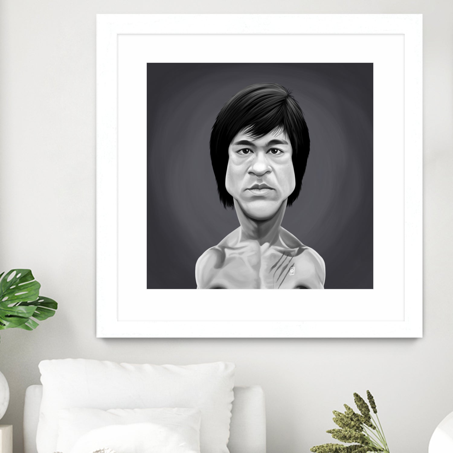 Bruce Lee by Rob Snow on GIANT ART - gray digital painting