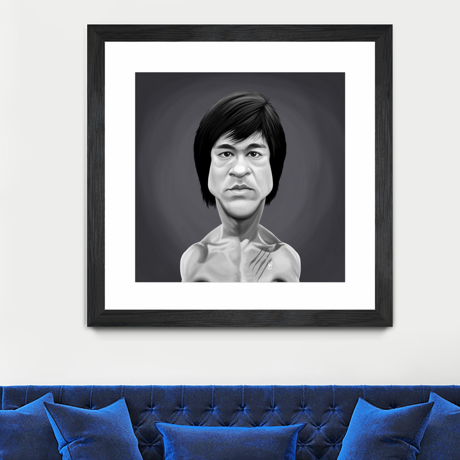 Bruce Lee by Rob Snow on GIANT ART - gray digital painting