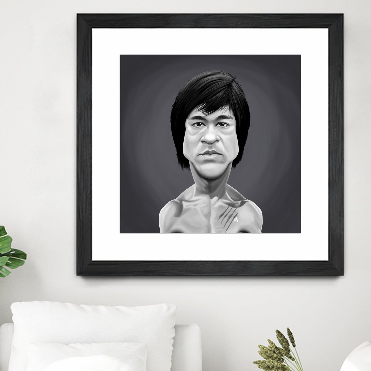 Bruce Lee by Rob Snow on GIANT ART - gray digital painting