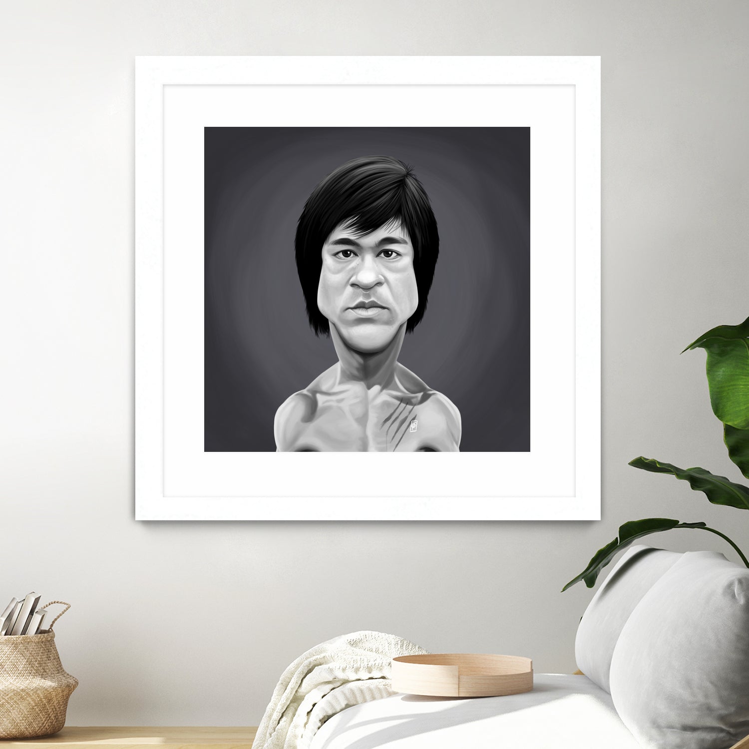 Bruce Lee by Rob Snow on GIANT ART - gray digital painting