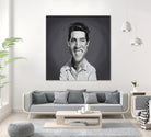 Elvis Presley by Rob Snow on GIANT ART - gray digital painting