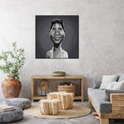 Aretha Franklin by Rob Snow on GIANT ART - gray digital painting