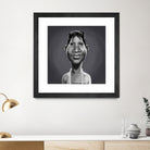 Aretha Franklin by Rob Snow on GIANT ART - gray digital painting