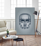 SKULL-LINE MUSIC by IllustRed Créative Studio on GIANT ART - black digital drawing