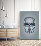 SKULL-LINE MUSIC by IllustRed Créative Studio on GIANT ART - black digital drawing