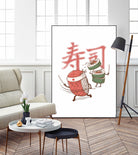 Sushi Warrior by Afif Quilimo on GIANT ART - white digital drawing