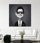 Roy Orbison by Rob Snow on GIANT ART - gray digital painting