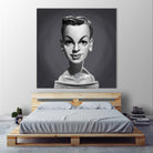 Judy Garland by Rob Snow on GIANT ART - gray digital painting