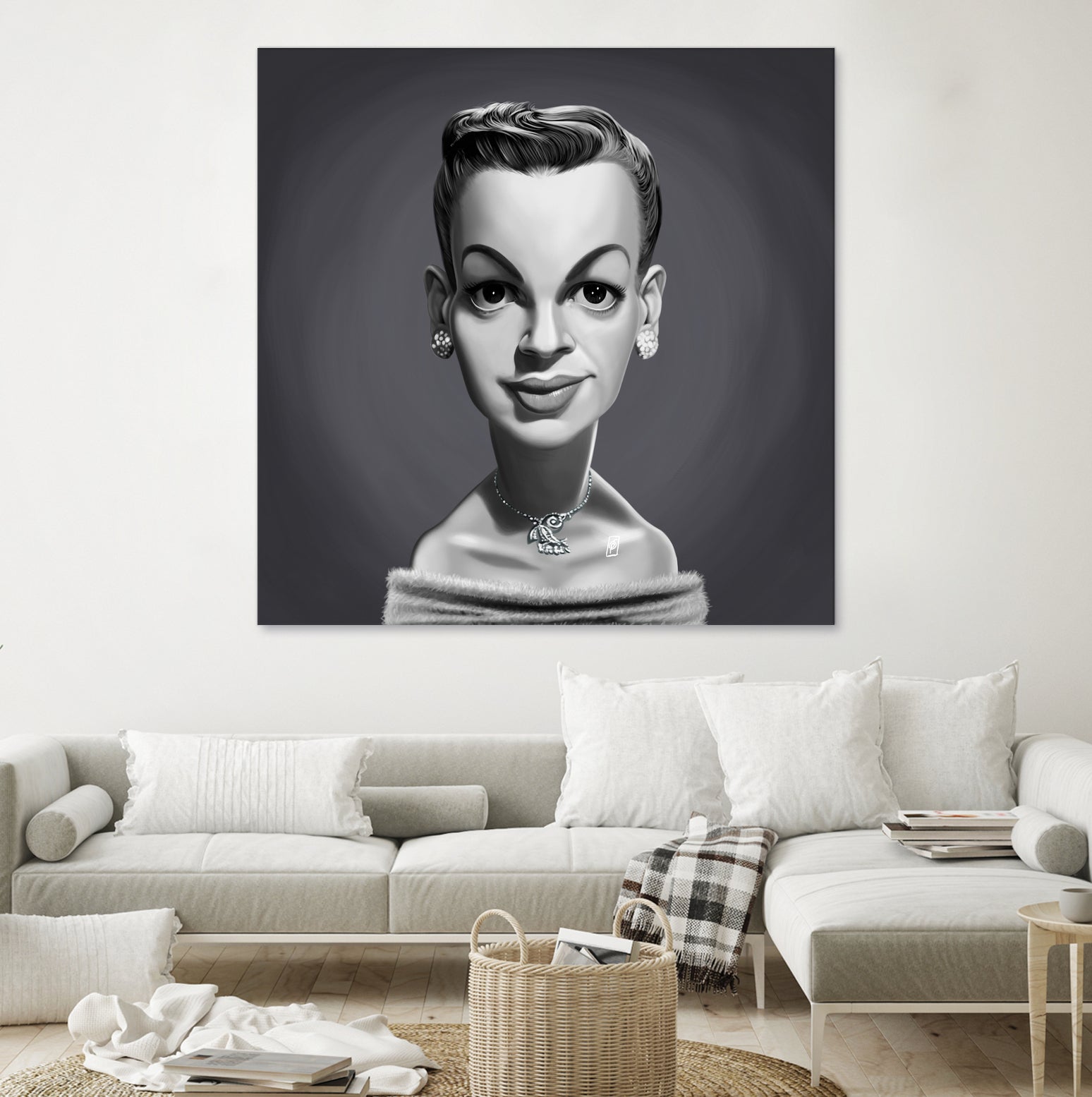 Judy Garland by Rob Snow on GIANT ART - gray digital painting