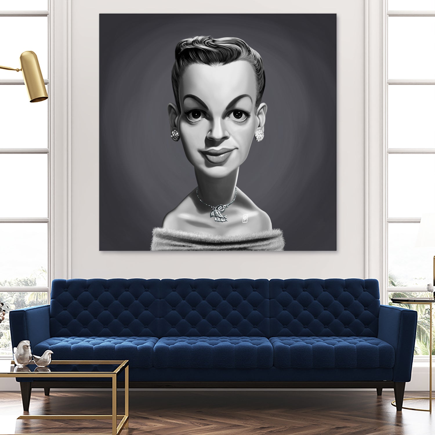 Judy Garland by Rob Snow on GIANT ART - gray digital painting