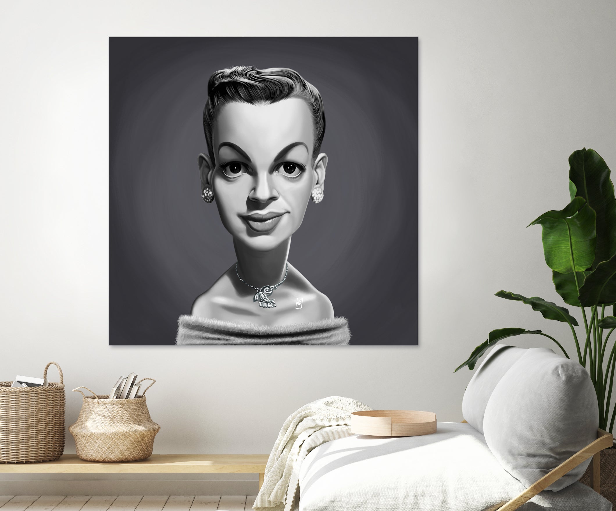 Judy Garland by Rob Snow on GIANT ART - gray digital painting