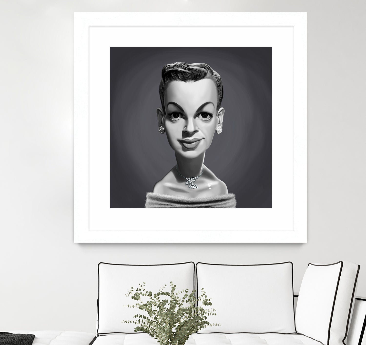 Judy Garland by Rob Snow on GIANT ART - gray digital painting