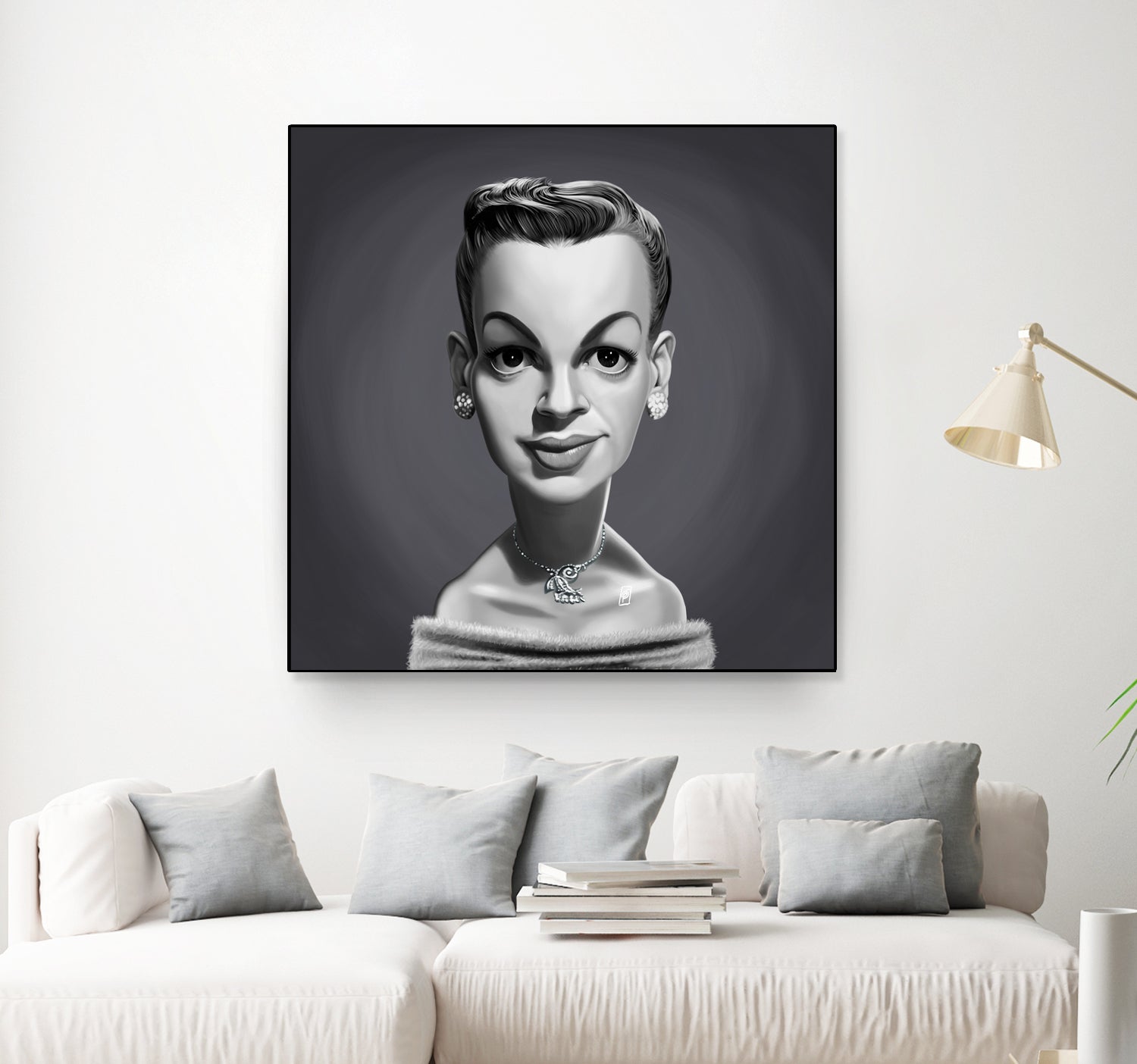 Judy Garland by Rob Snow on GIANT ART - gray digital painting