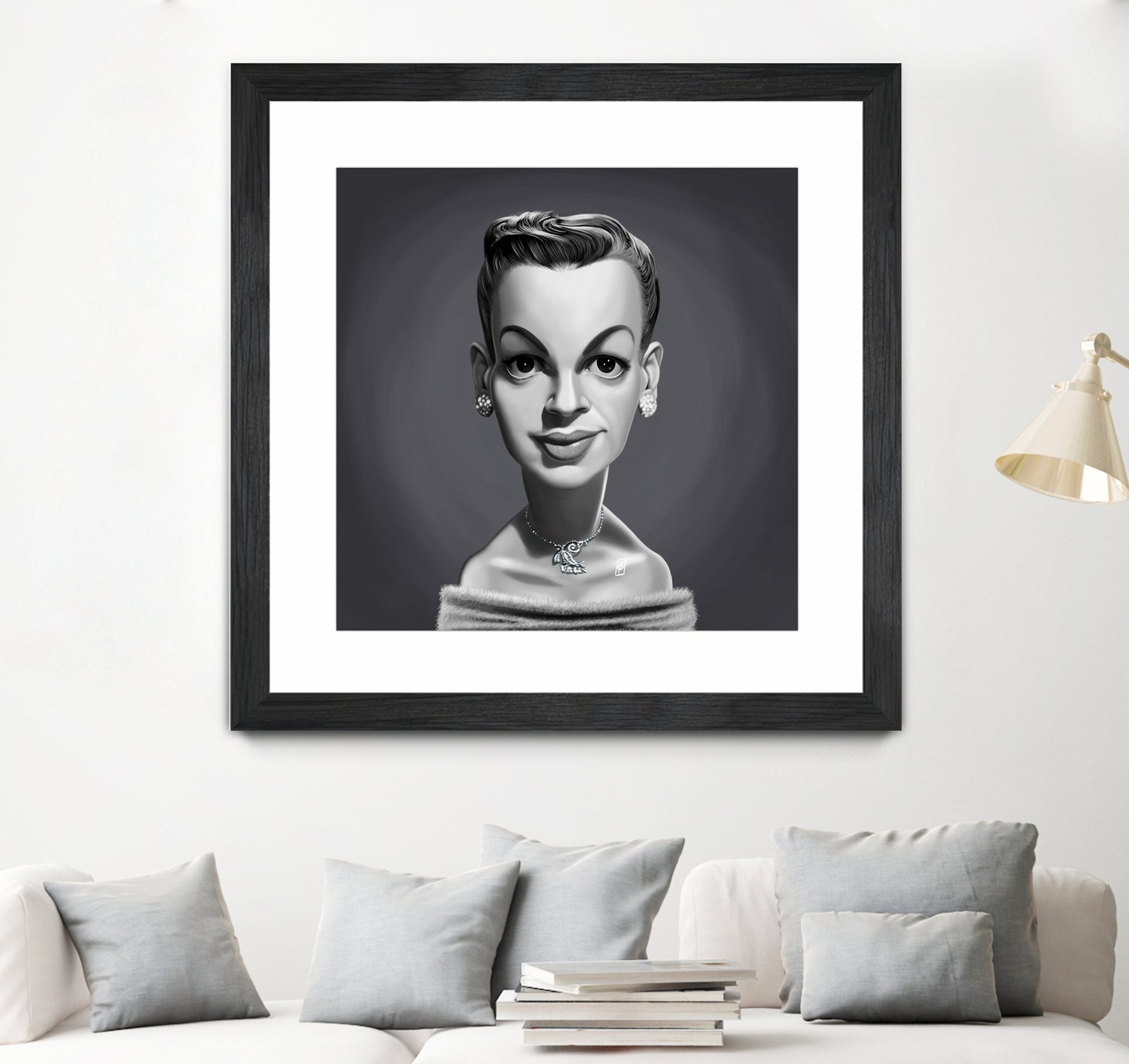 Judy Garland by Rob Snow on GIANT ART - gray digital painting