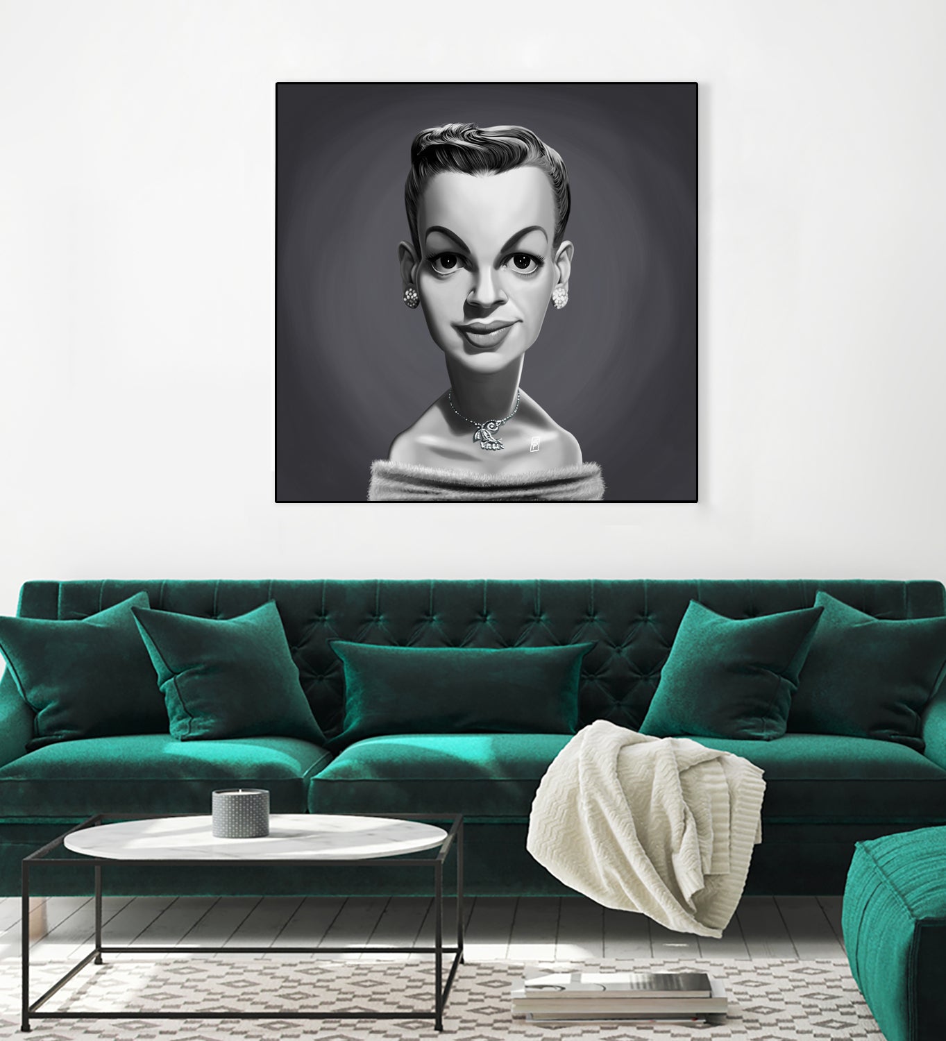 Judy Garland by Rob Snow on GIANT ART - gray digital painting