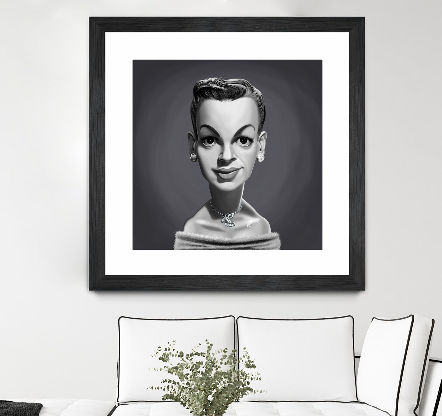 Judy Garland by Rob Snow on GIANT ART - gray digital painting