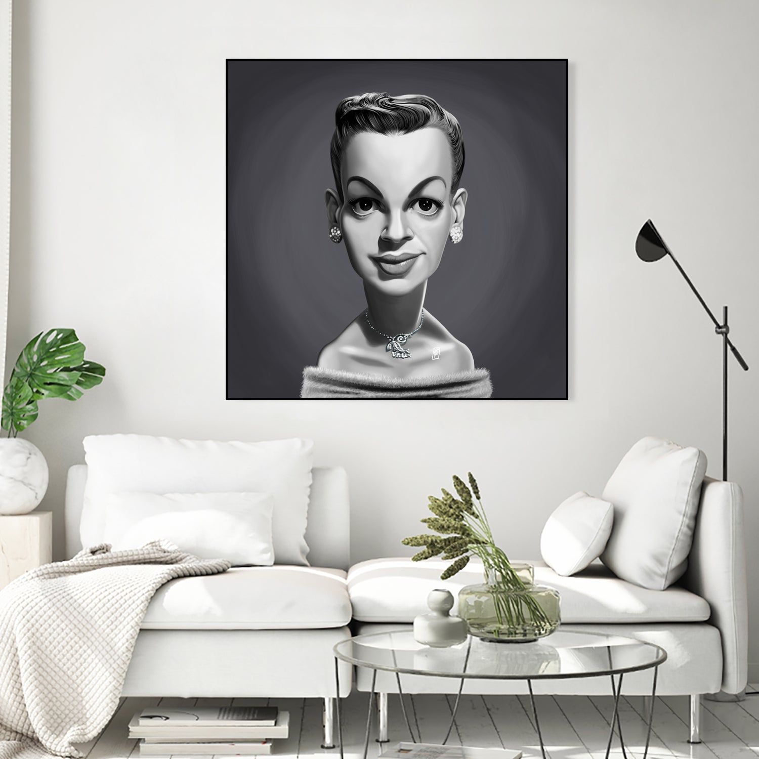 Judy Garland by Rob Snow on GIANT ART - gray digital painting