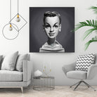 Judy Garland by Rob Snow on GIANT ART - gray digital painting