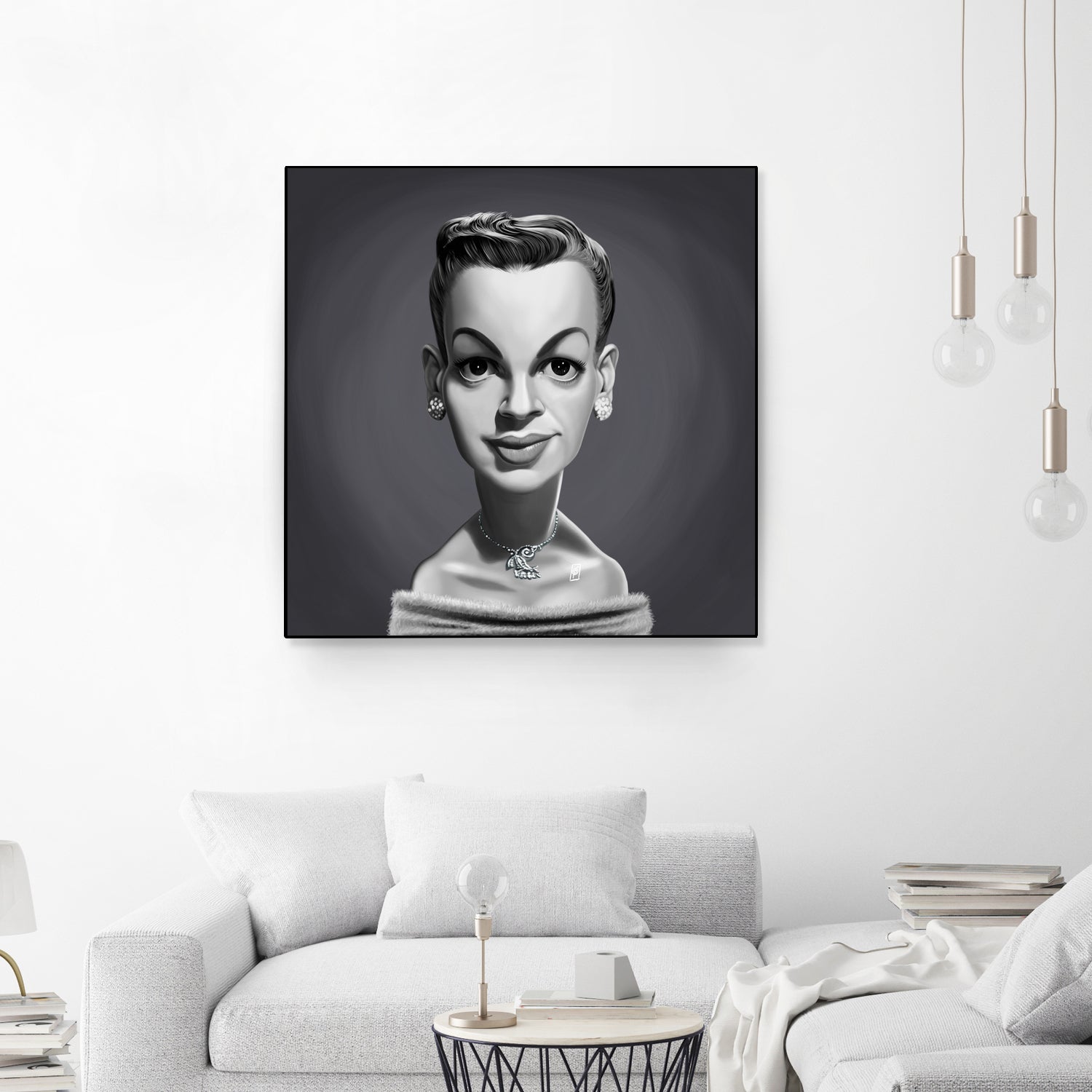 Judy Garland by Rob Snow on GIANT ART - gray digital painting