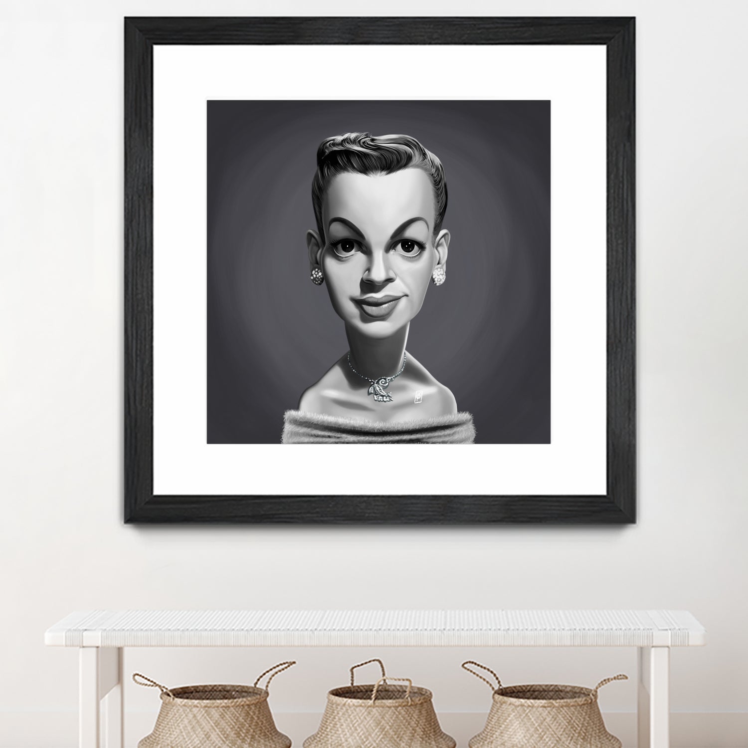 Judy Garland by Rob Snow on GIANT ART - gray digital painting