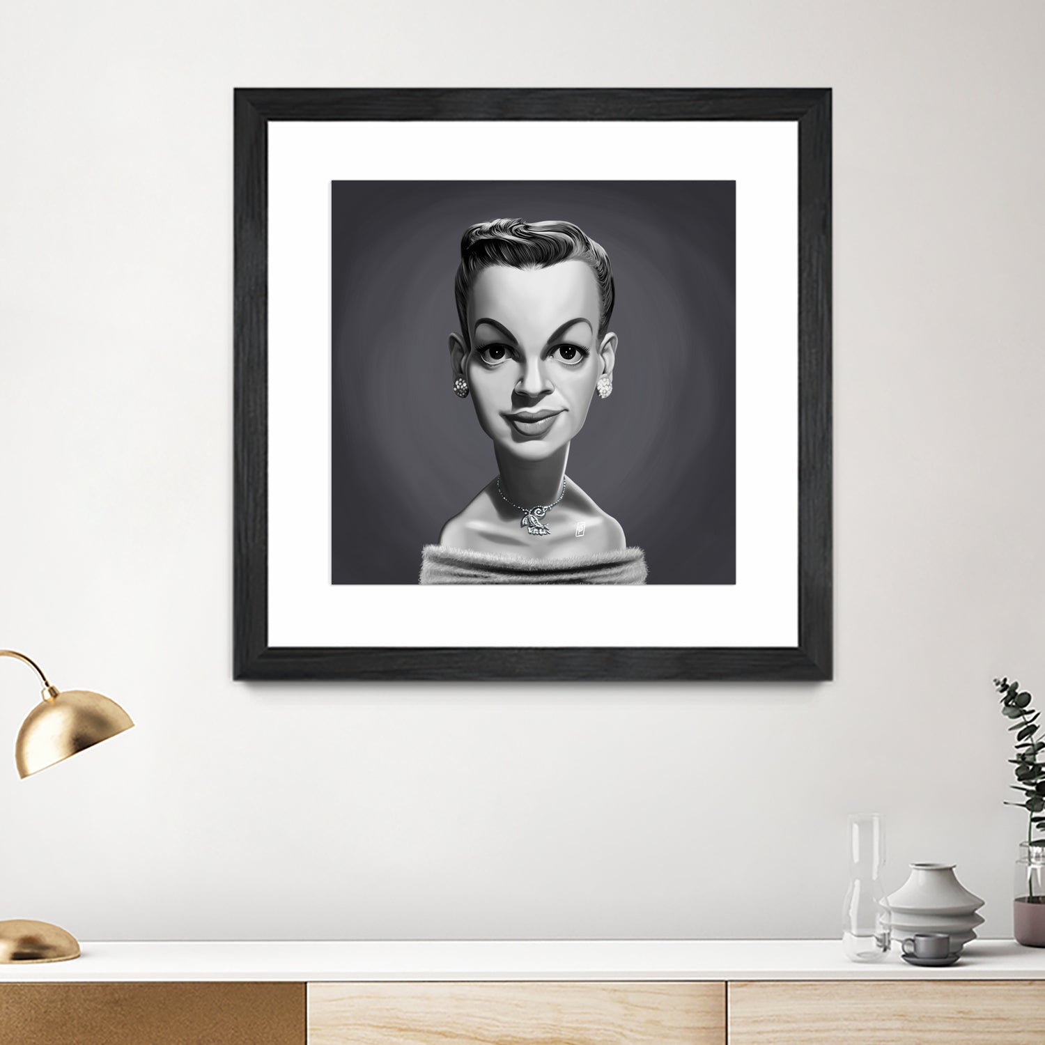 Judy Garland by Rob Snow on GIANT ART - gray digital painting