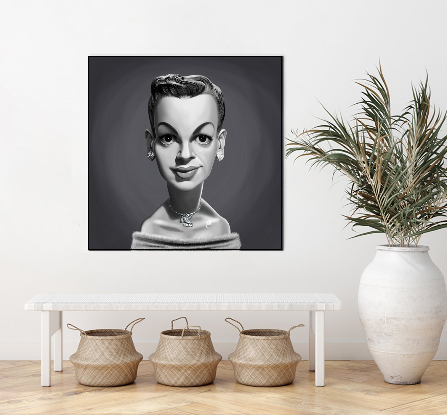 Judy Garland by Rob Snow on GIANT ART - gray digital painting