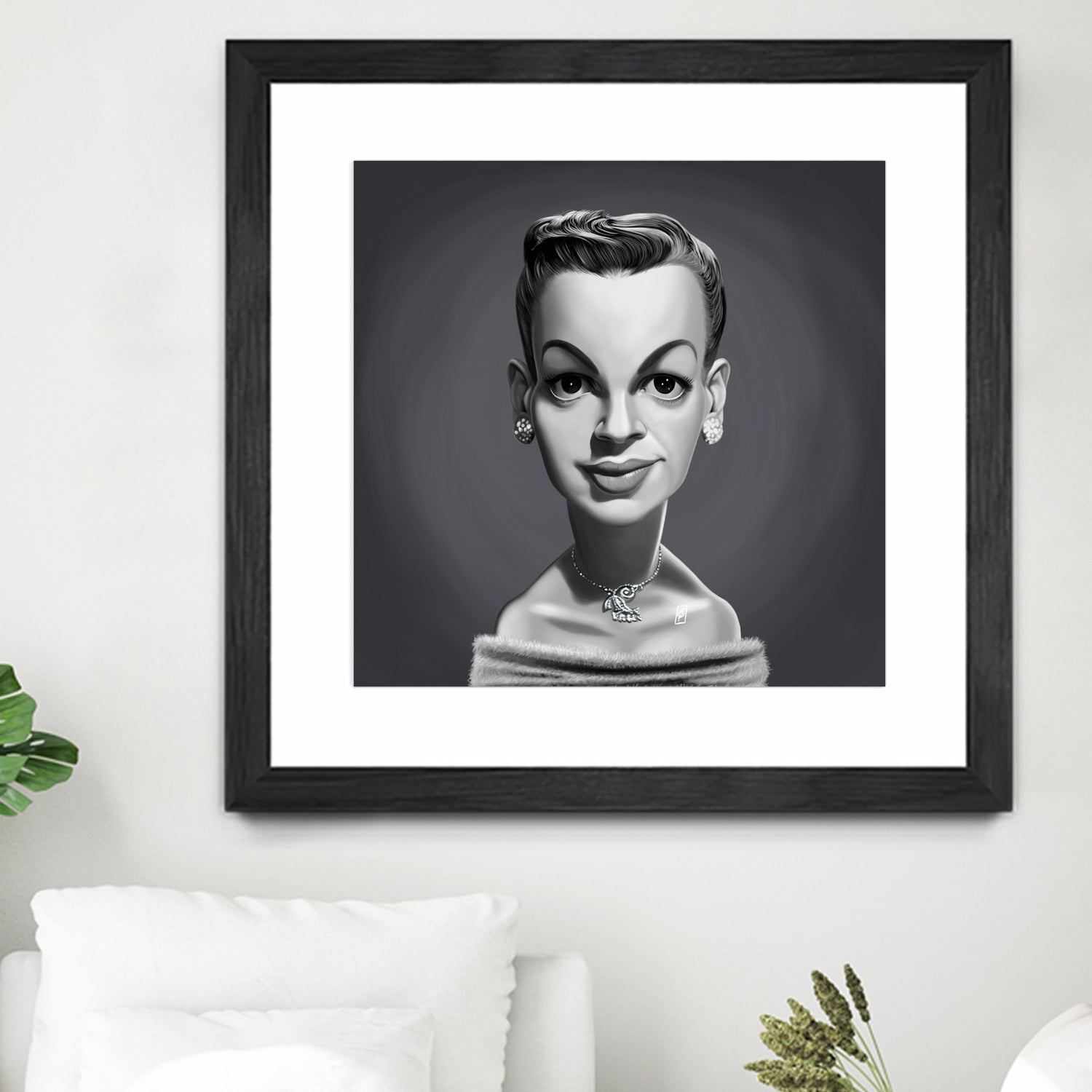 Judy Garland by Rob Snow on GIANT ART - gray digital painting