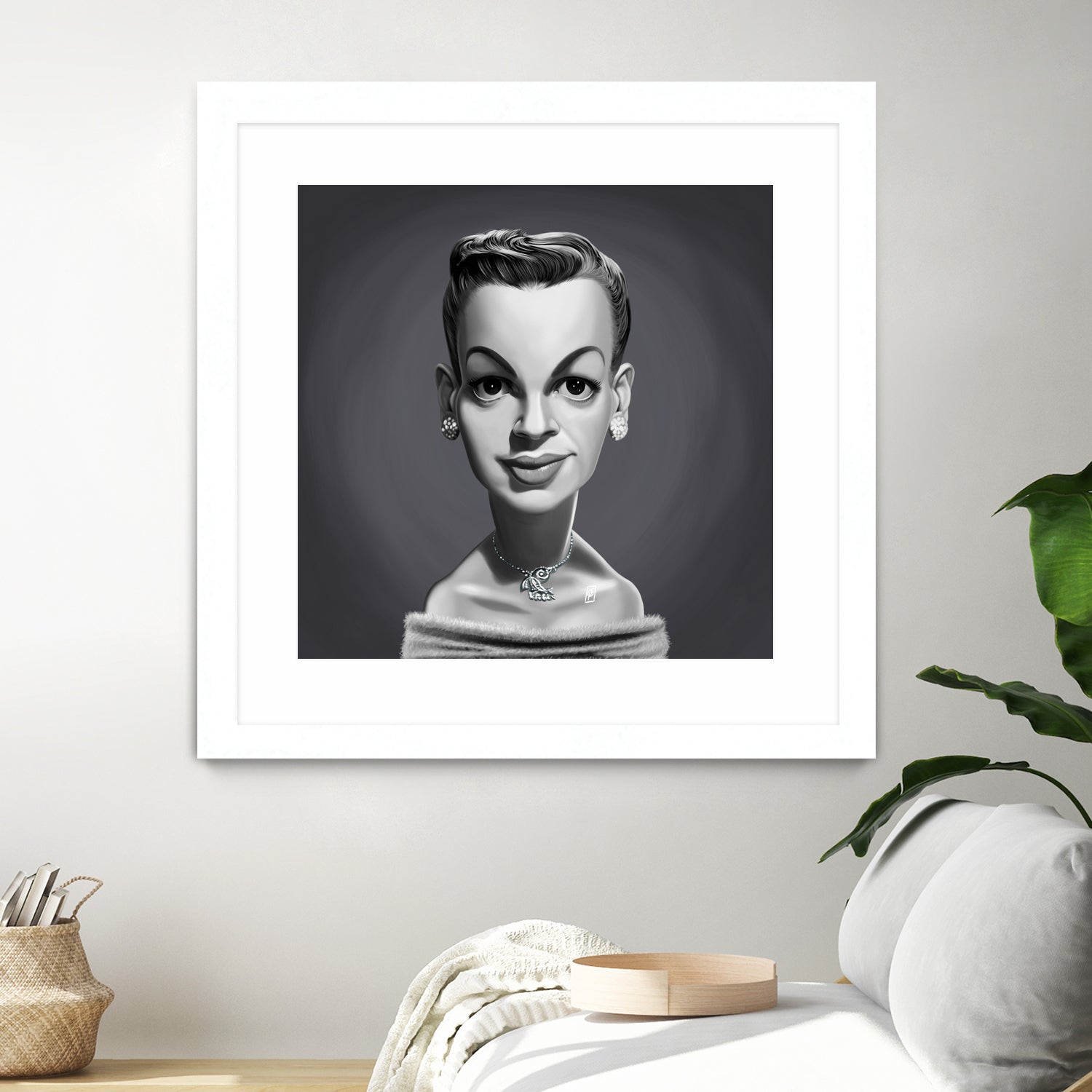 Judy Garland by Rob Snow on GIANT ART - gray digital painting