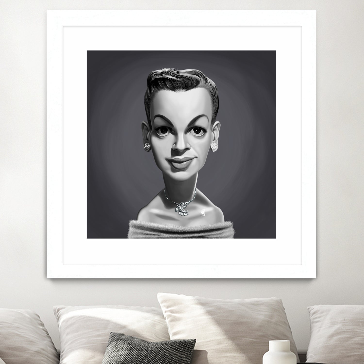 Judy Garland by Rob Snow on GIANT ART - gray digital painting