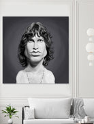 Jim Morrison by Rob Snow on GIANT ART - gray digital painting