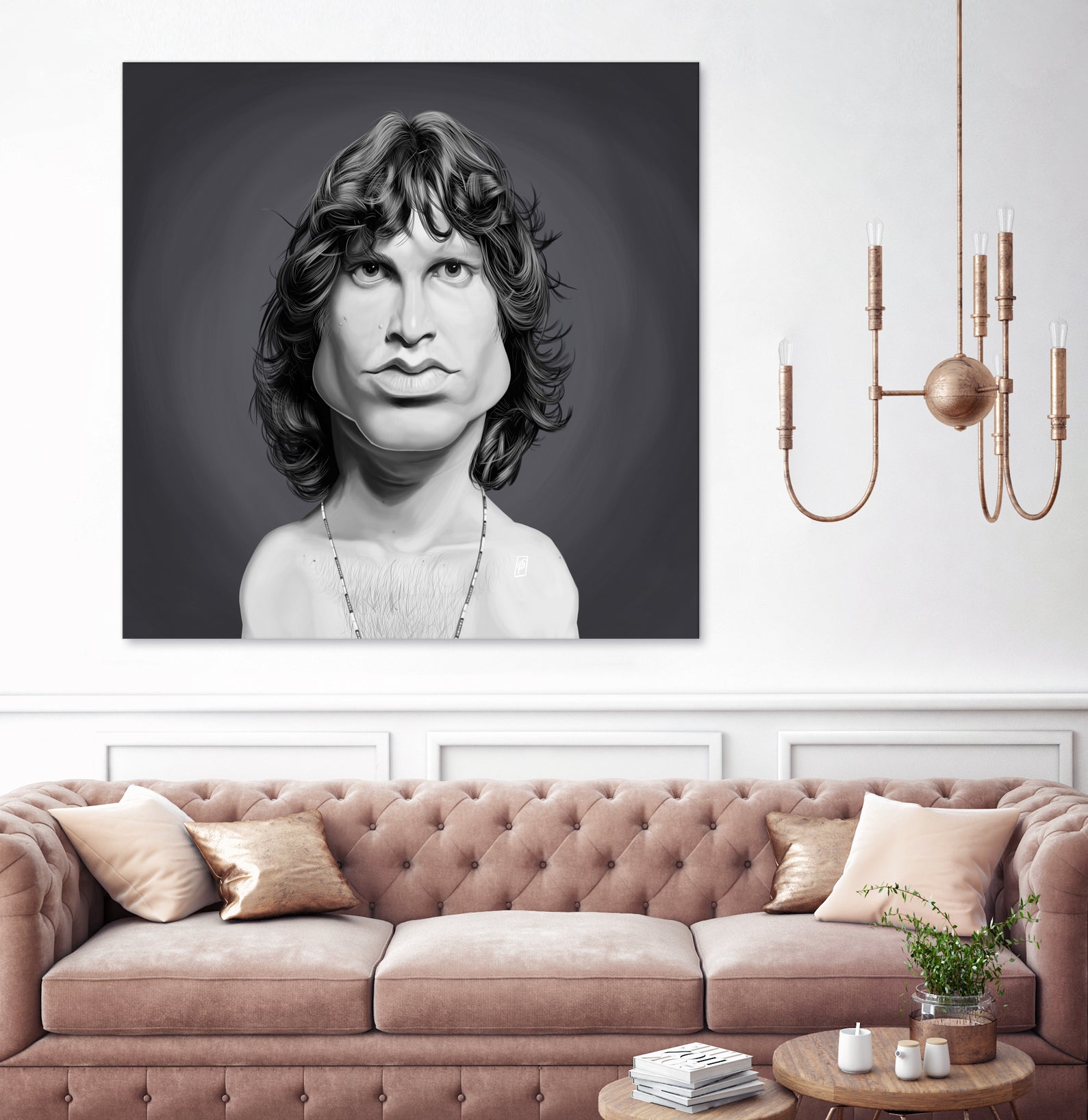 Jim Morrison by Rob Snow on GIANT ART - gray digital painting