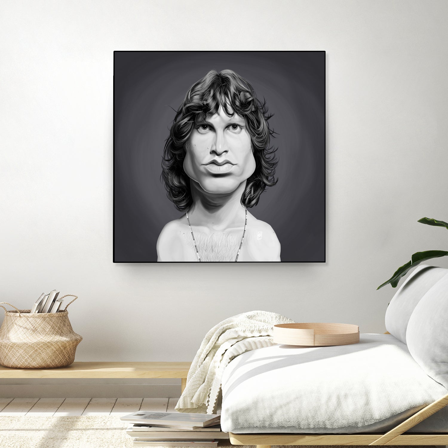 Jim Morrison by Rob Snow on GIANT ART - gray digital painting