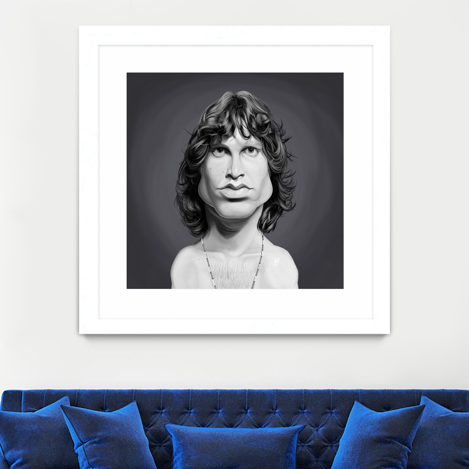 Jim Morrison by Rob Snow on GIANT ART - gray digital painting