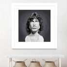 Jim Morrison by Rob Snow on GIANT ART - gray digital painting