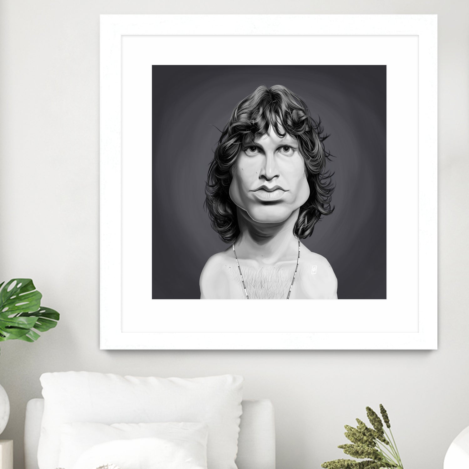 Jim Morrison by Rob Snow on GIANT ART - gray digital painting