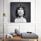 Jim Morrison by Rob Snow on GIANT ART - gray digital painting