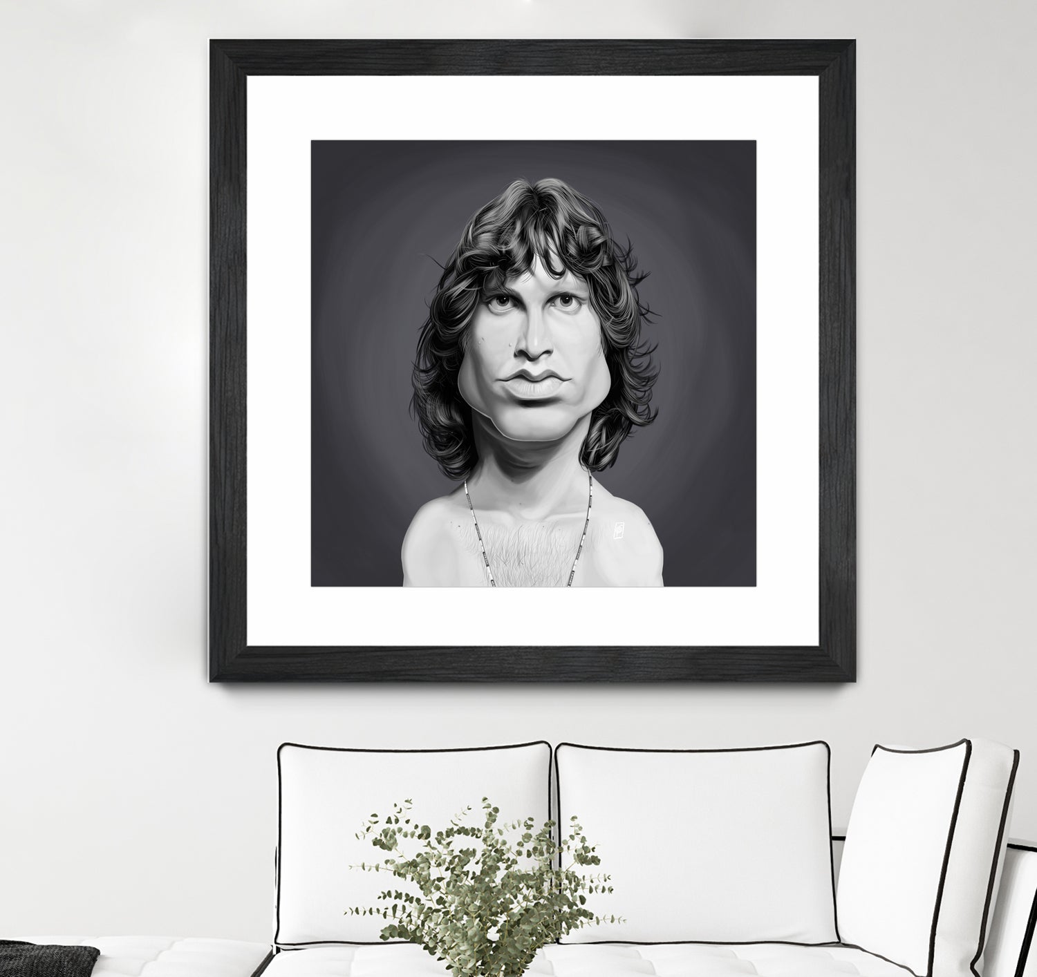 Jim Morrison by Rob Snow on GIANT ART - gray digital painting