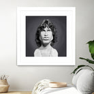 Jim Morrison by Rob Snow on GIANT ART - gray digital painting