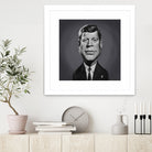 John F Kennedy by Rob Snow on GIANT ART - gray digital painting