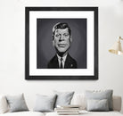 John F Kennedy by Rob Snow on GIANT ART - gray digital painting