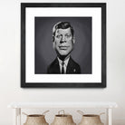 John F Kennedy by Rob Snow on GIANT ART - gray digital painting