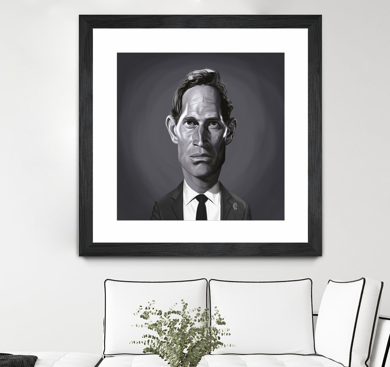 Charlton Heston by Rob Snow on GIANT ART - gray digital painting