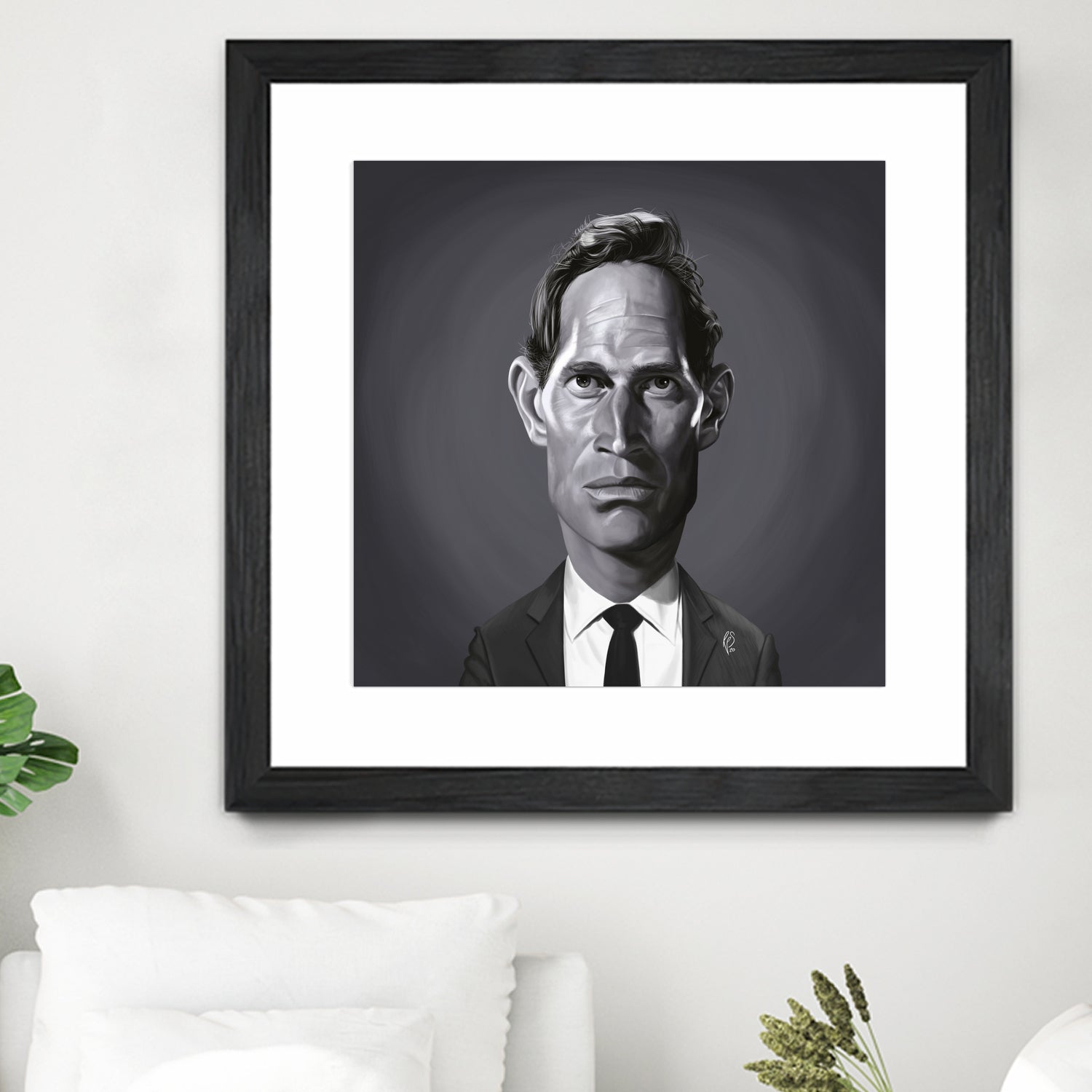 Charlton Heston by Rob Snow on GIANT ART - gray digital painting