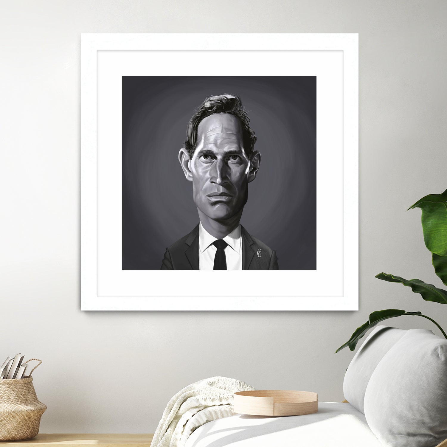 Charlton Heston by Rob Snow on GIANT ART - gray digital painting