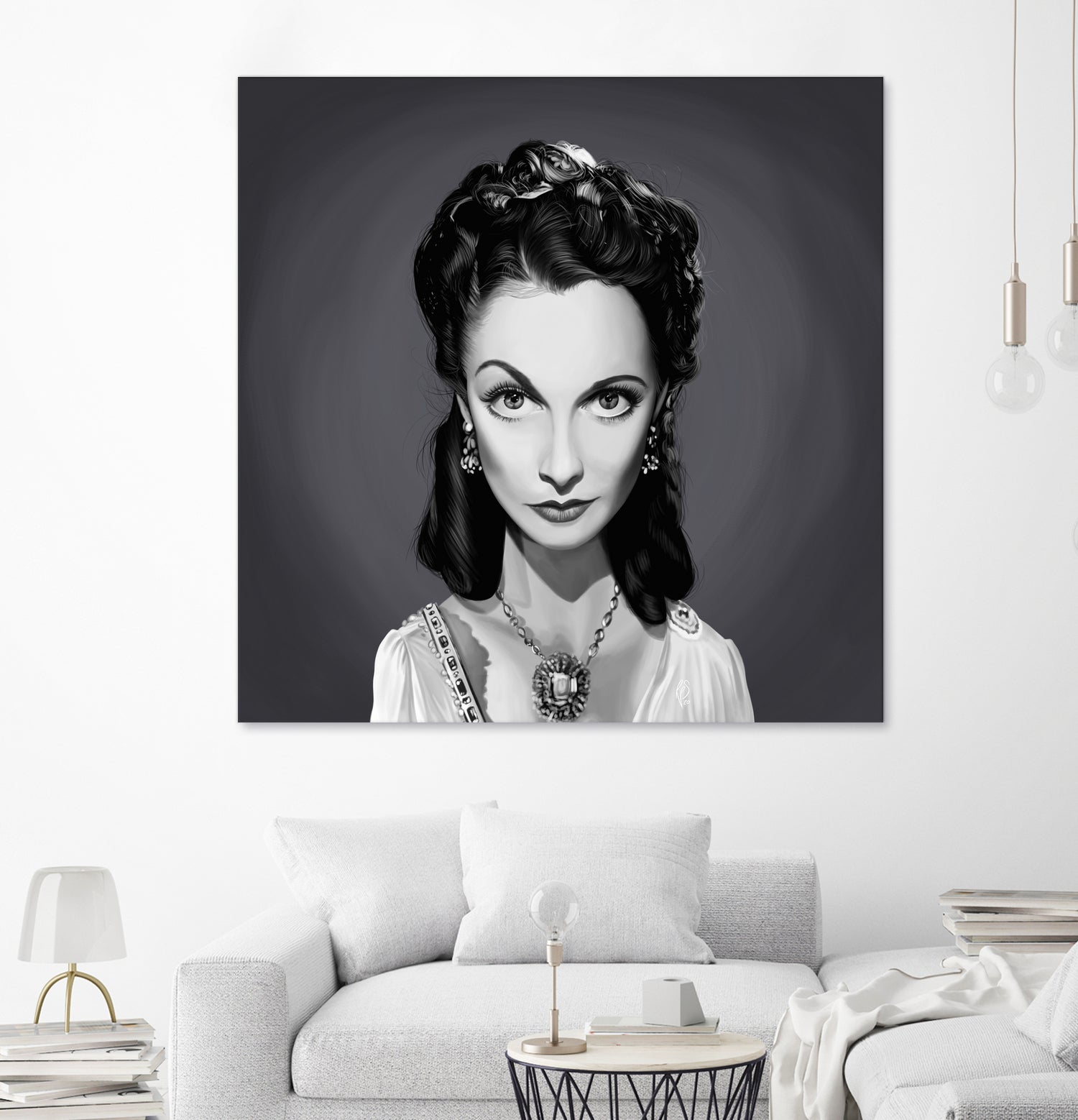 Vivien Leigh by Rob Snow on GIANT ART - gray digital painting