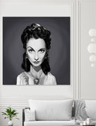 Vivien Leigh by Rob Snow on GIANT ART - gray digital painting