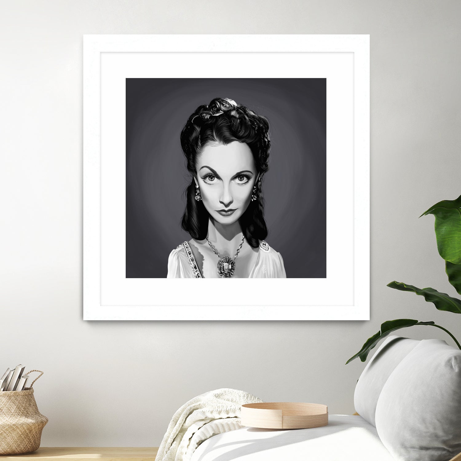 Vivien Leigh by Rob Snow on GIANT ART - gray digital painting