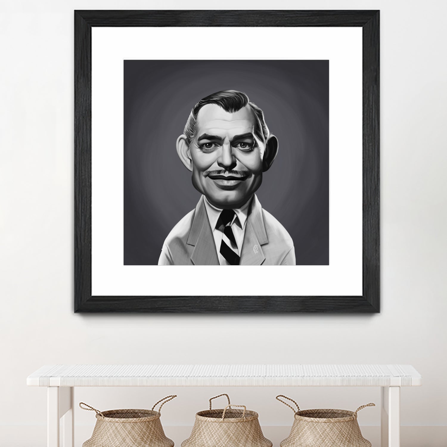 Clark Gable by Rob Snow on GIANT ART - gray digital painting